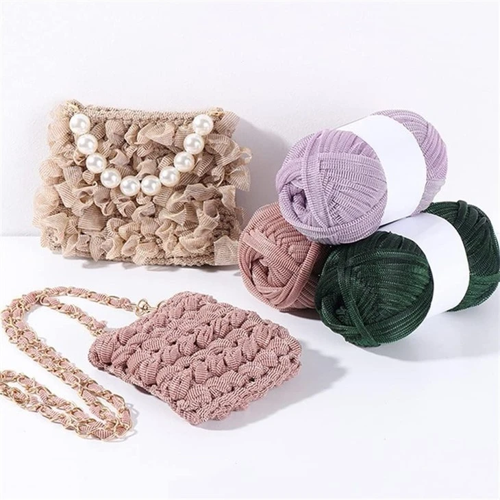 shiny crochet yarn